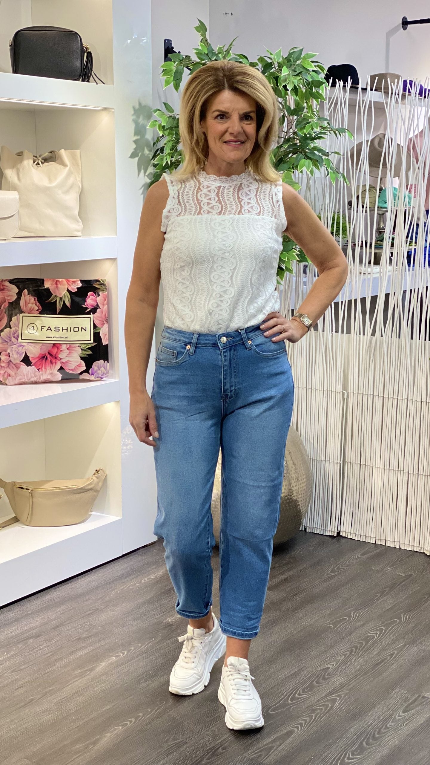 Mi Piace Travelstof Top off white 202486