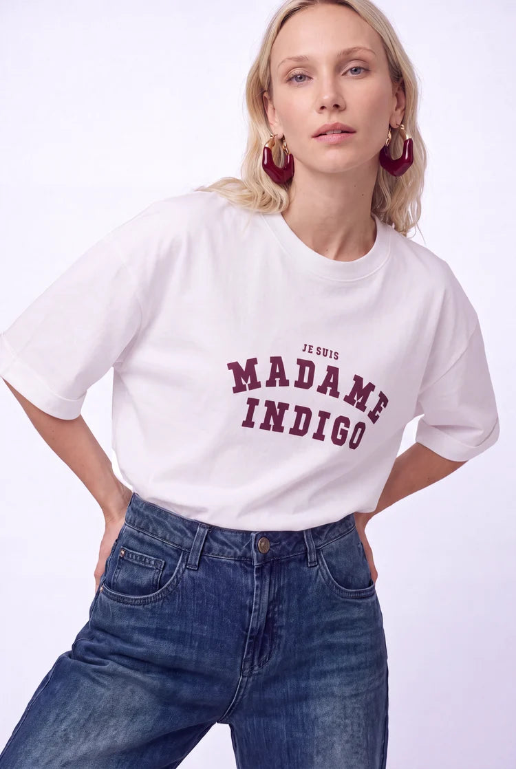Floréz Je Suis T-Shirt white/mauve