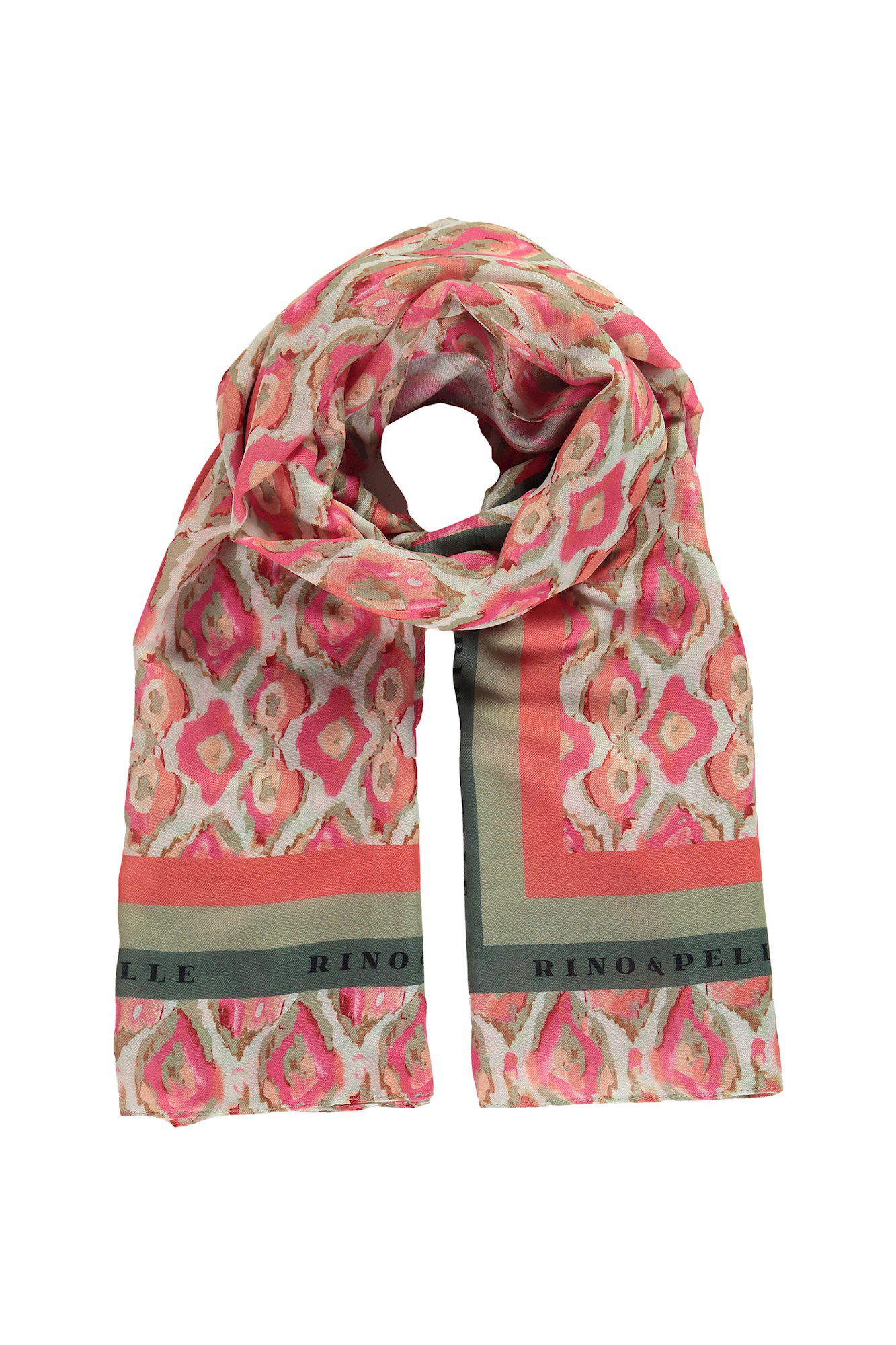 Rino Pelle Kimberly Sjaal coral blurry tiles