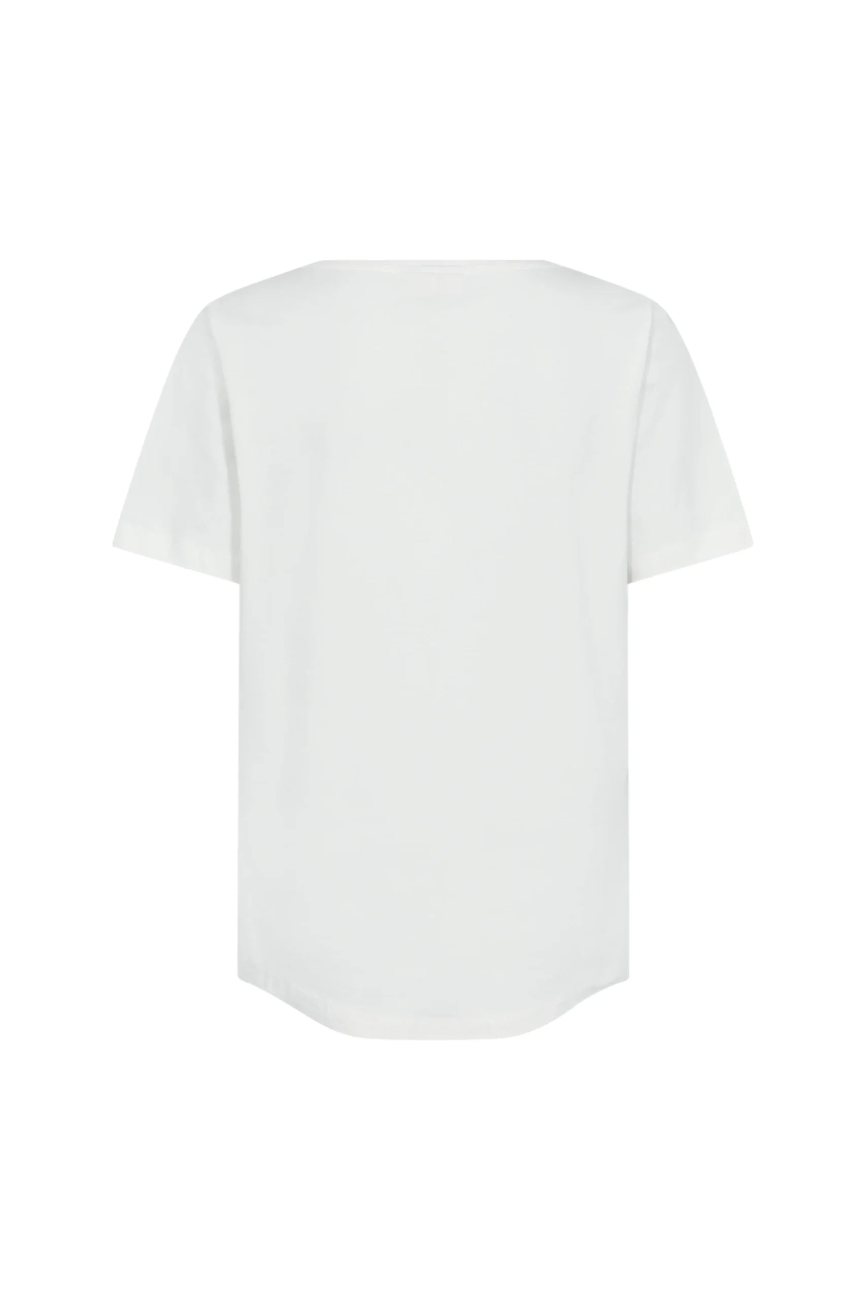 Freequent Fenjal Tee Shirt star off-white w. fuchsia purple