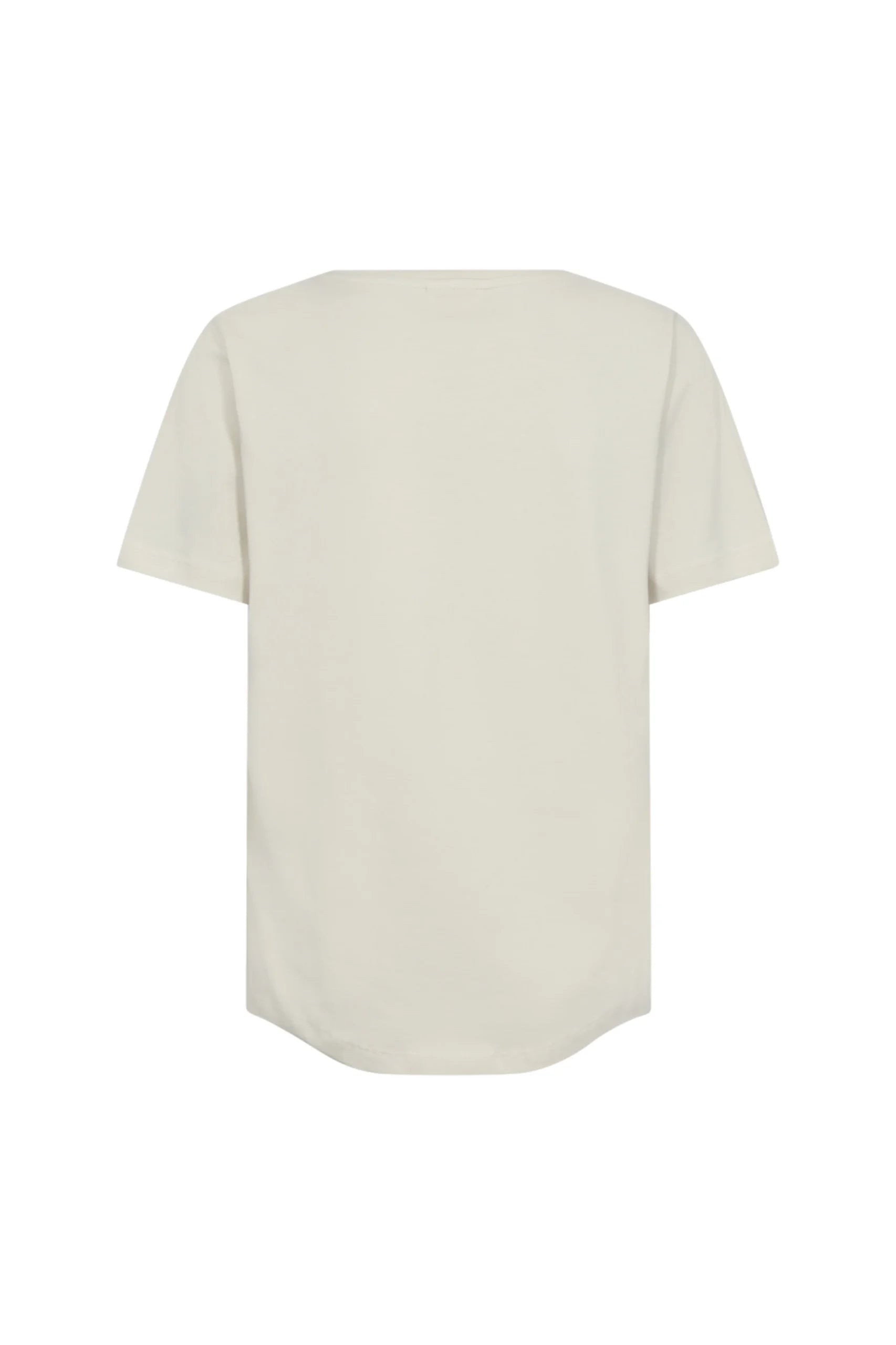 Freequent Fenjal Tee Shirt moonbeam w. bright green