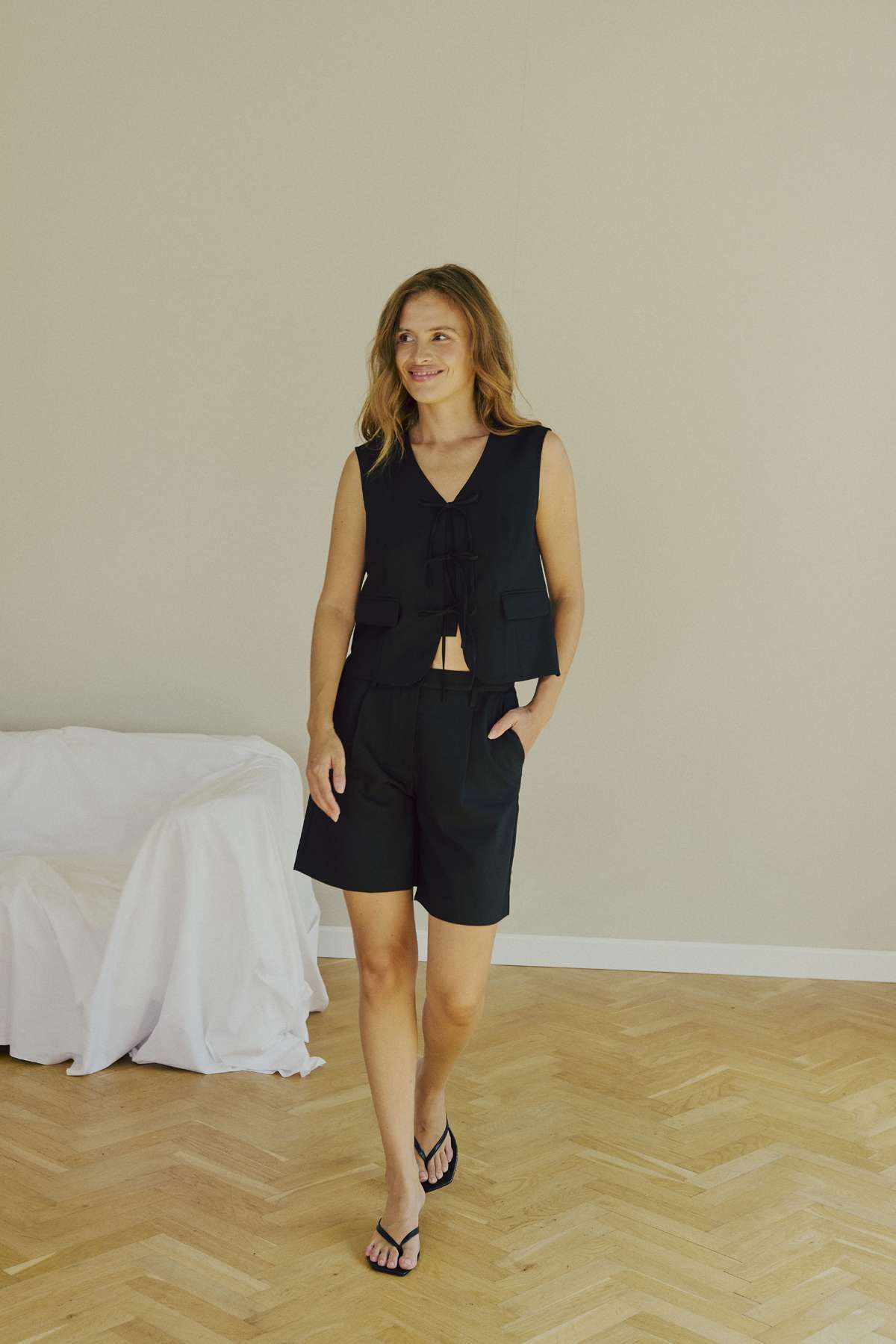 Freequent Maeve Shorts zwart