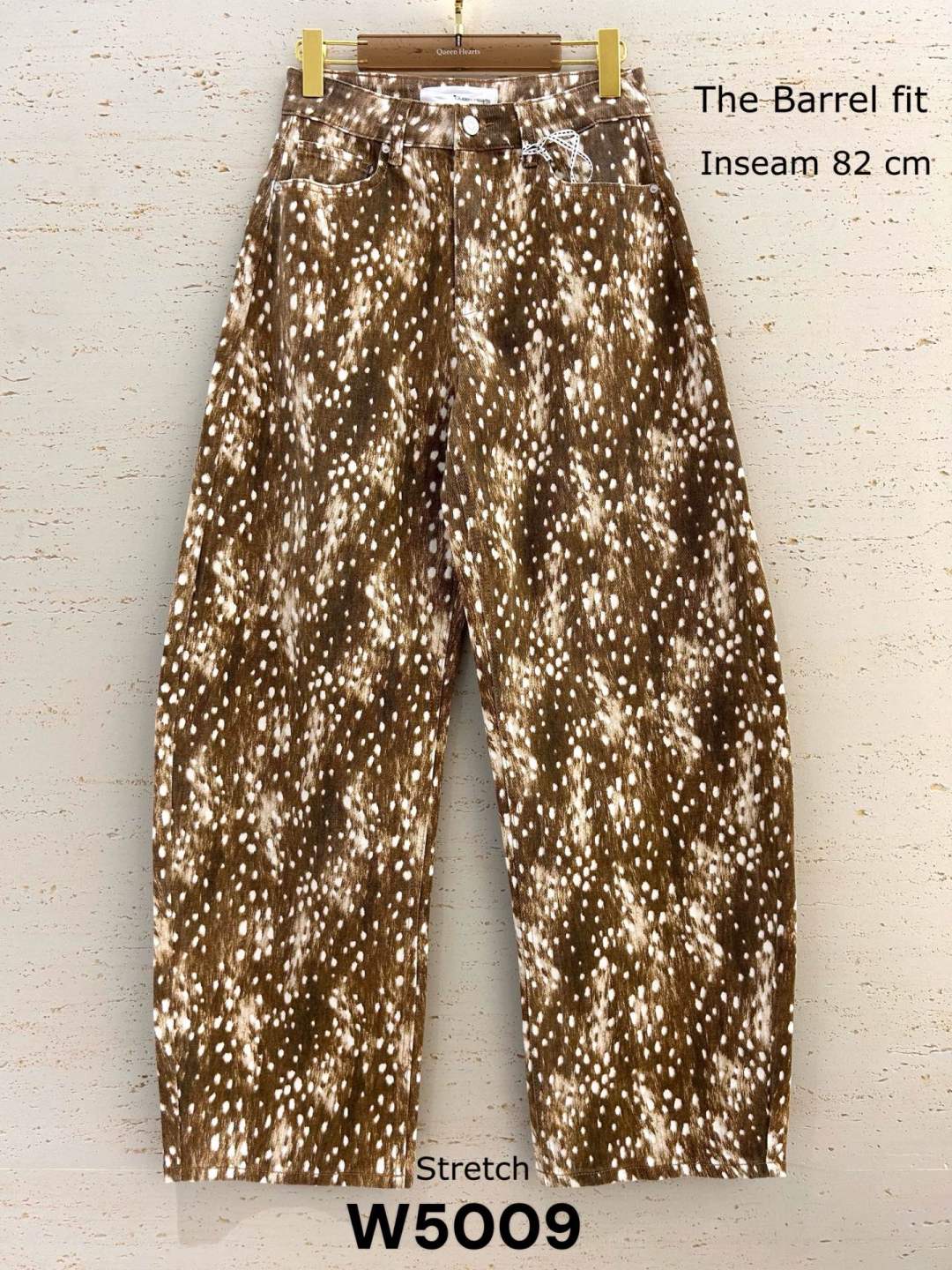 Queen Hearts bam Jeans Broek barrel W5009