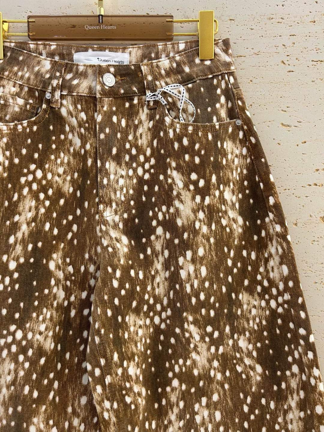 Queen Hearts bam Jeans Broek barrel W5009