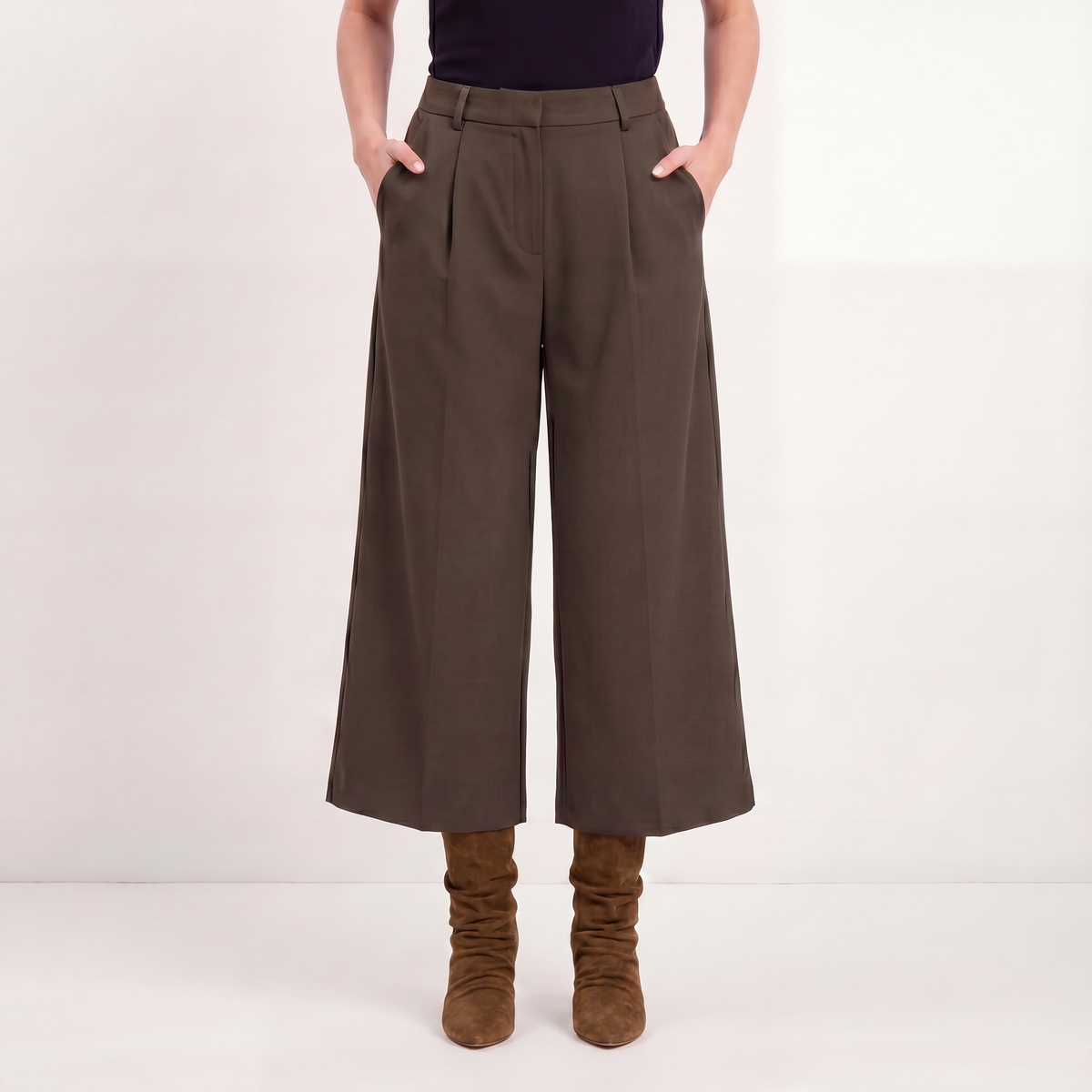 Fashion Bermuda Broek 81855 espresso