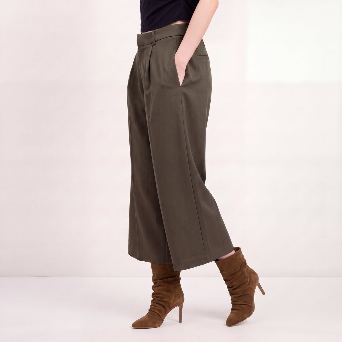 Fashion Bermuda Broek 81855 espresso