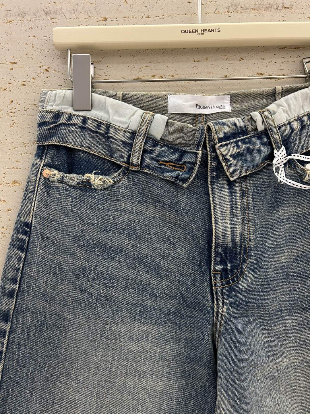Queen Hearts Jeans Broek bleu 5001