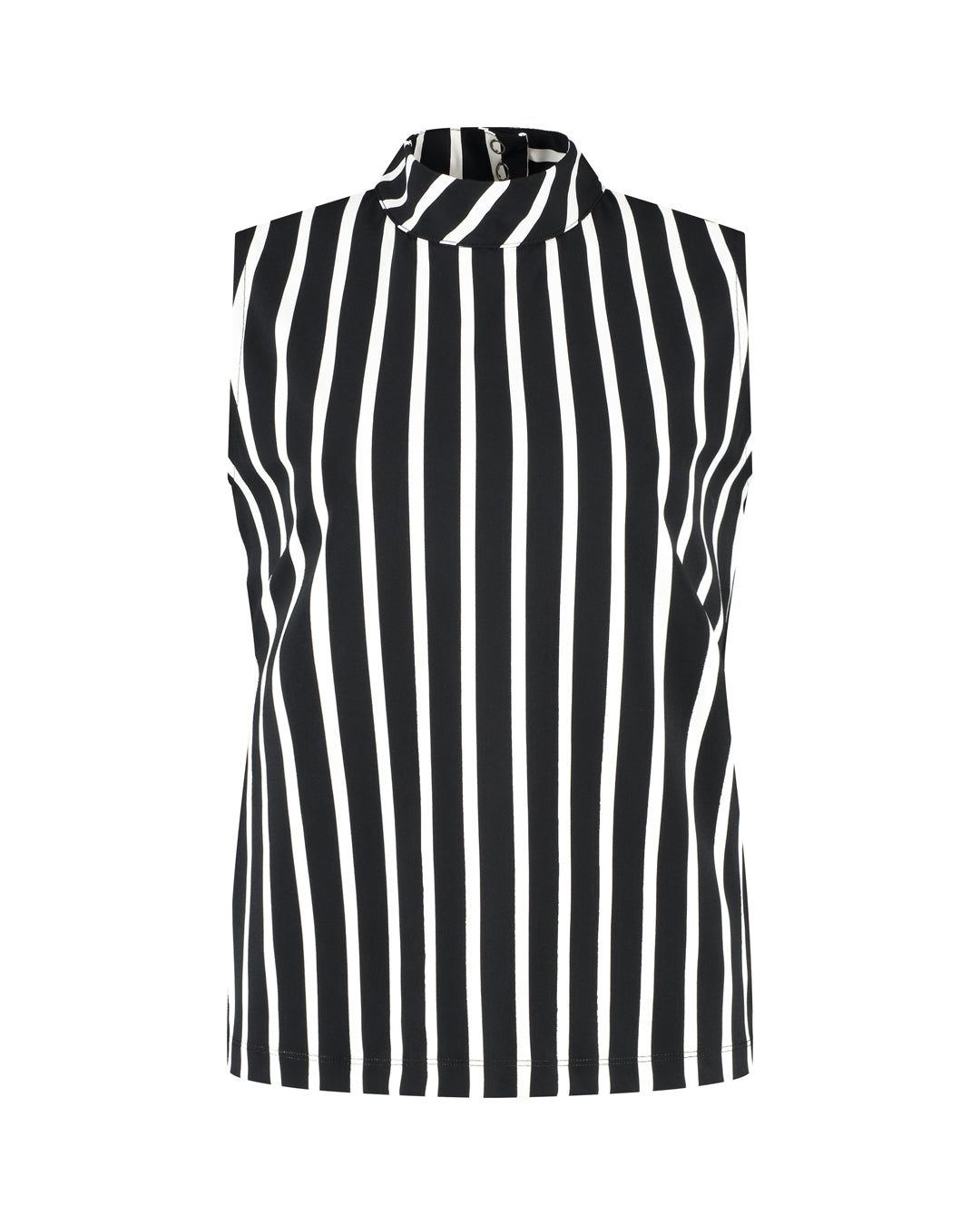 Lady Day Travelstof Maud Top black / wool white stripe