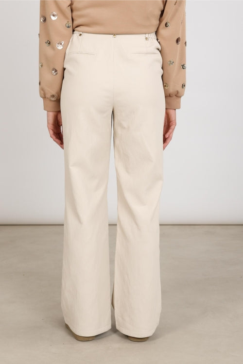 Nukus Beverly Pants PU Sand