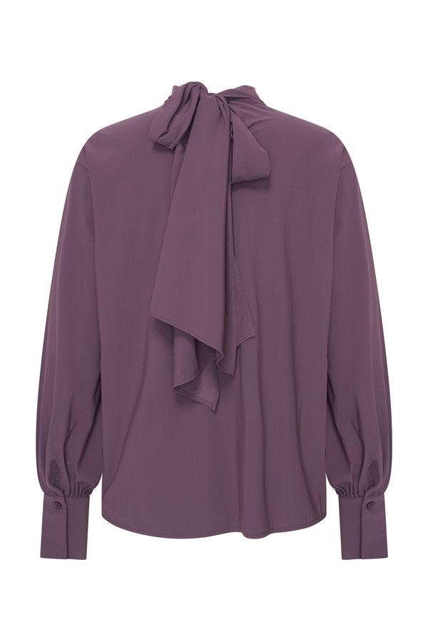 Mi Piace Blouse Bow Light 202774 Plum Perfect