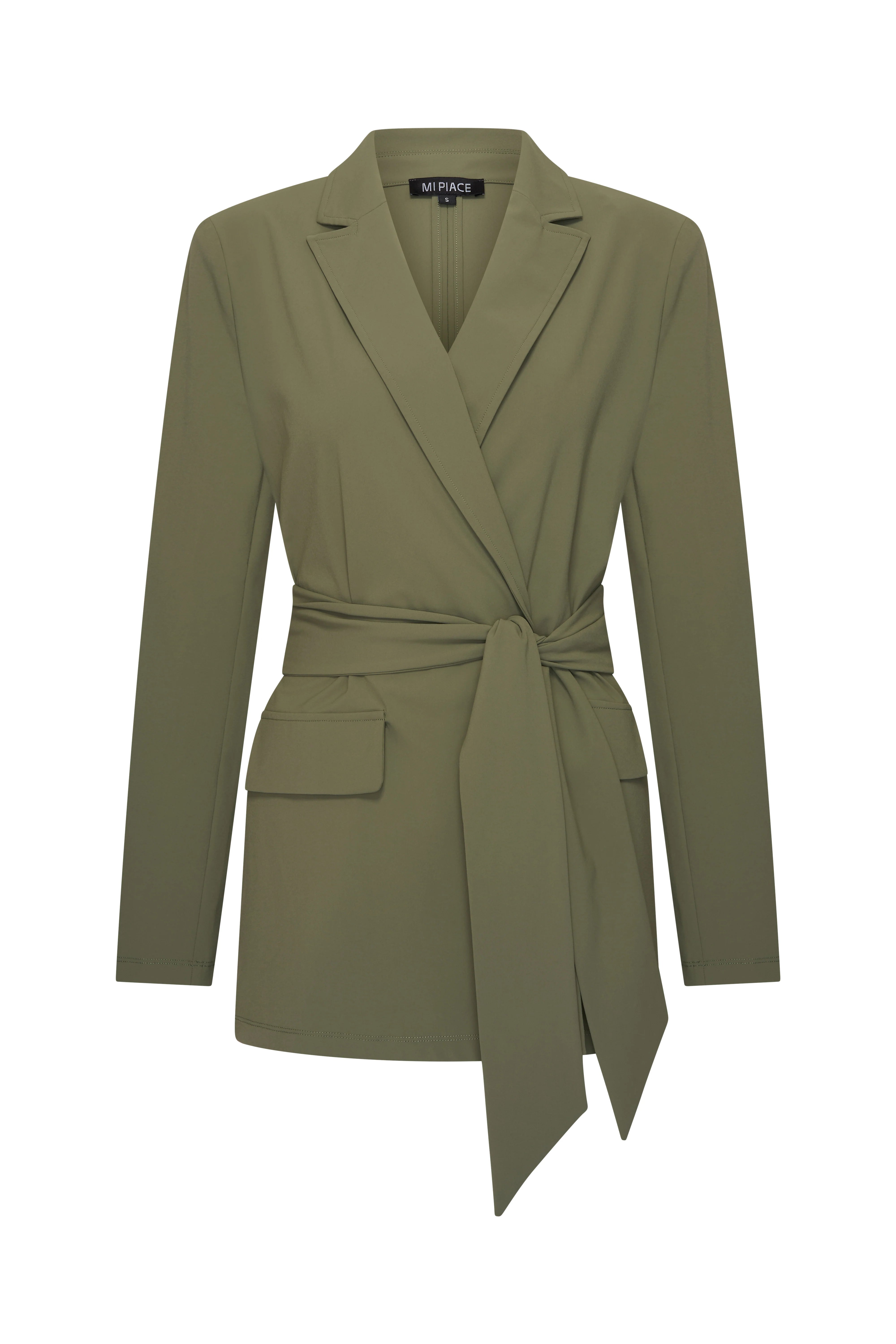 Mi Piace Travel Blazer Belted 202823 olive