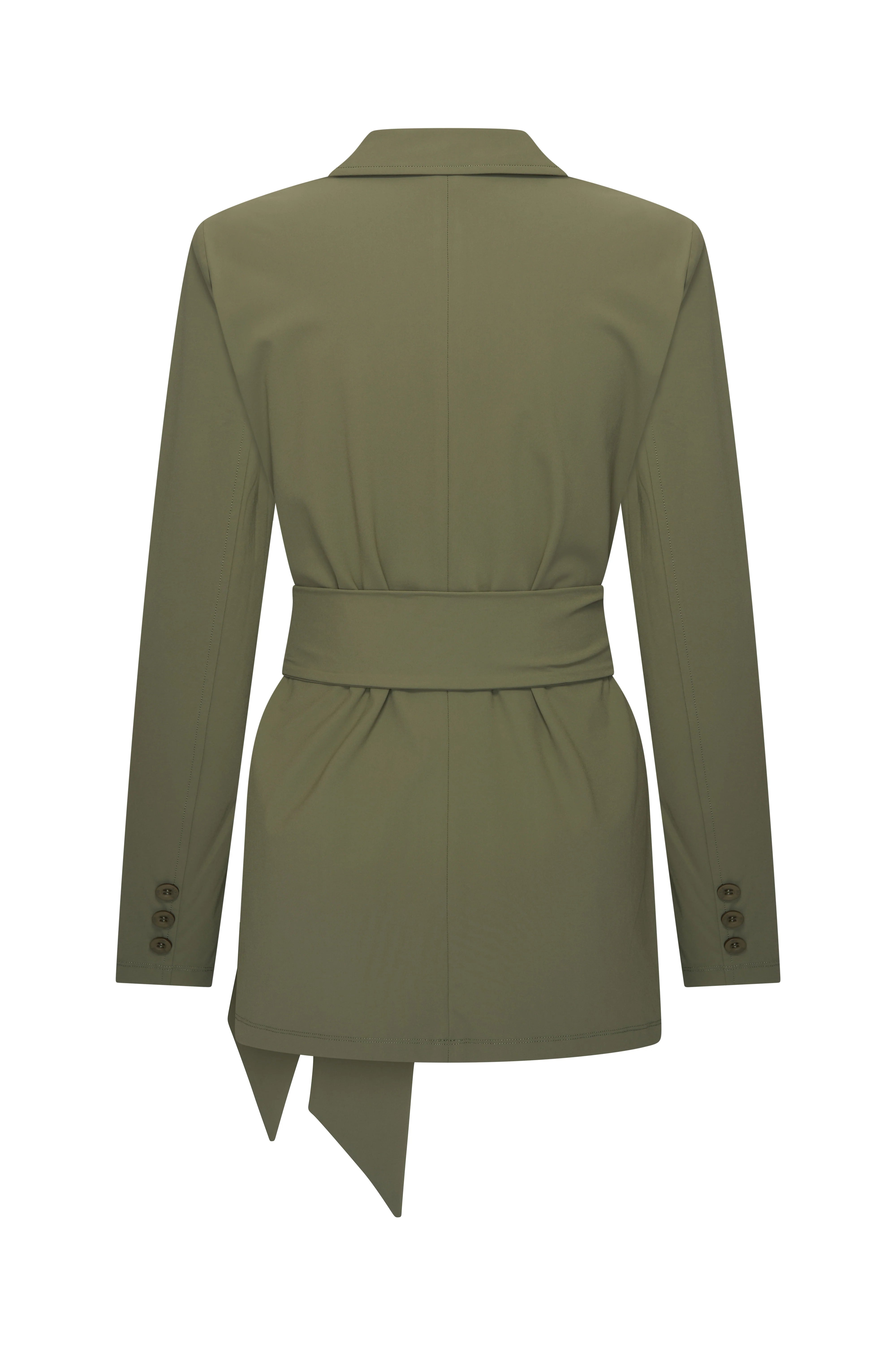 Mi Piace Travel Blazer Belted 202823 olive