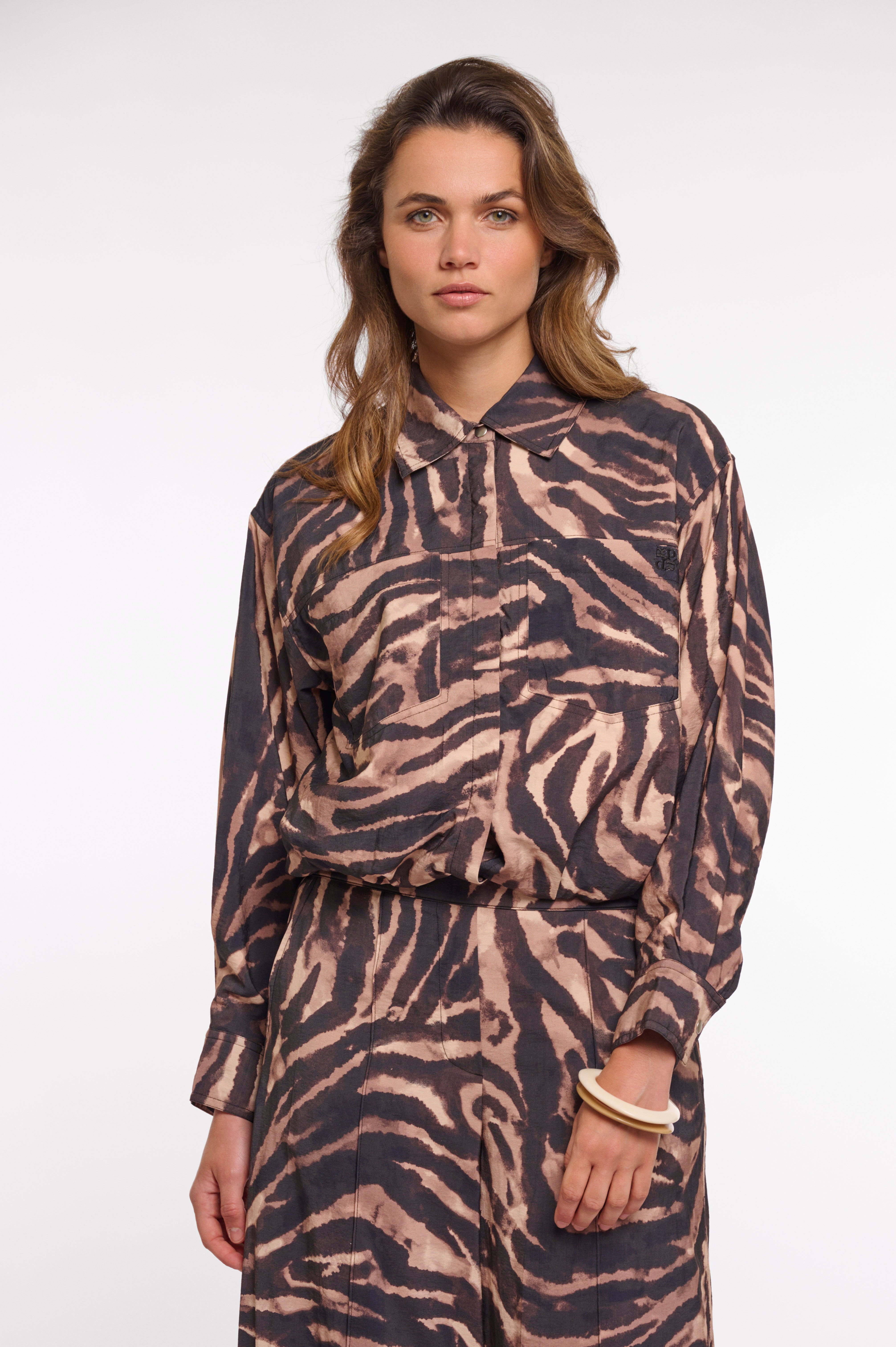 Rino & Pelle Auda Blouson Jacket brown zebra