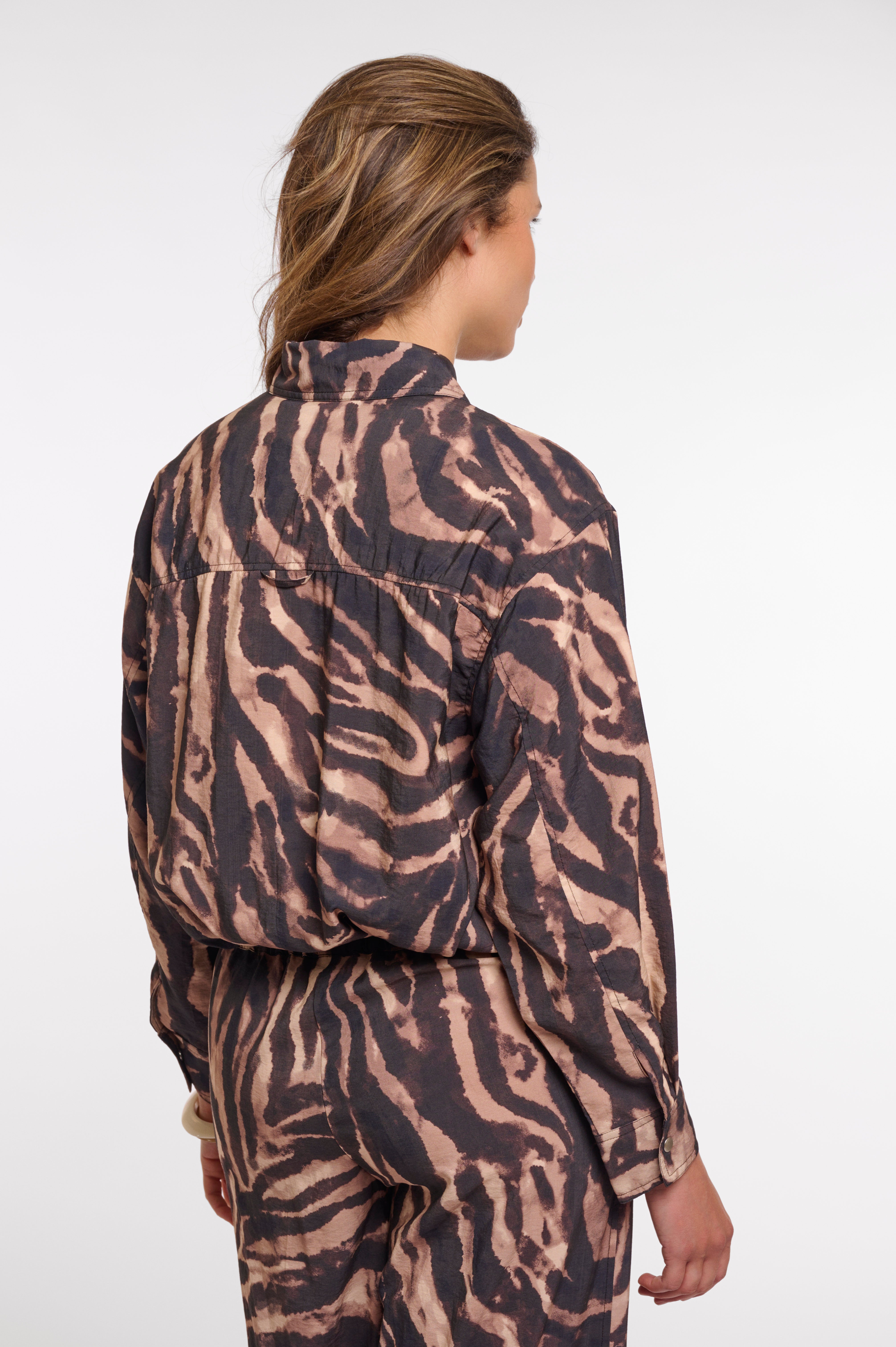 Rino & Pelle Auda Blouson Jacket brown zebra