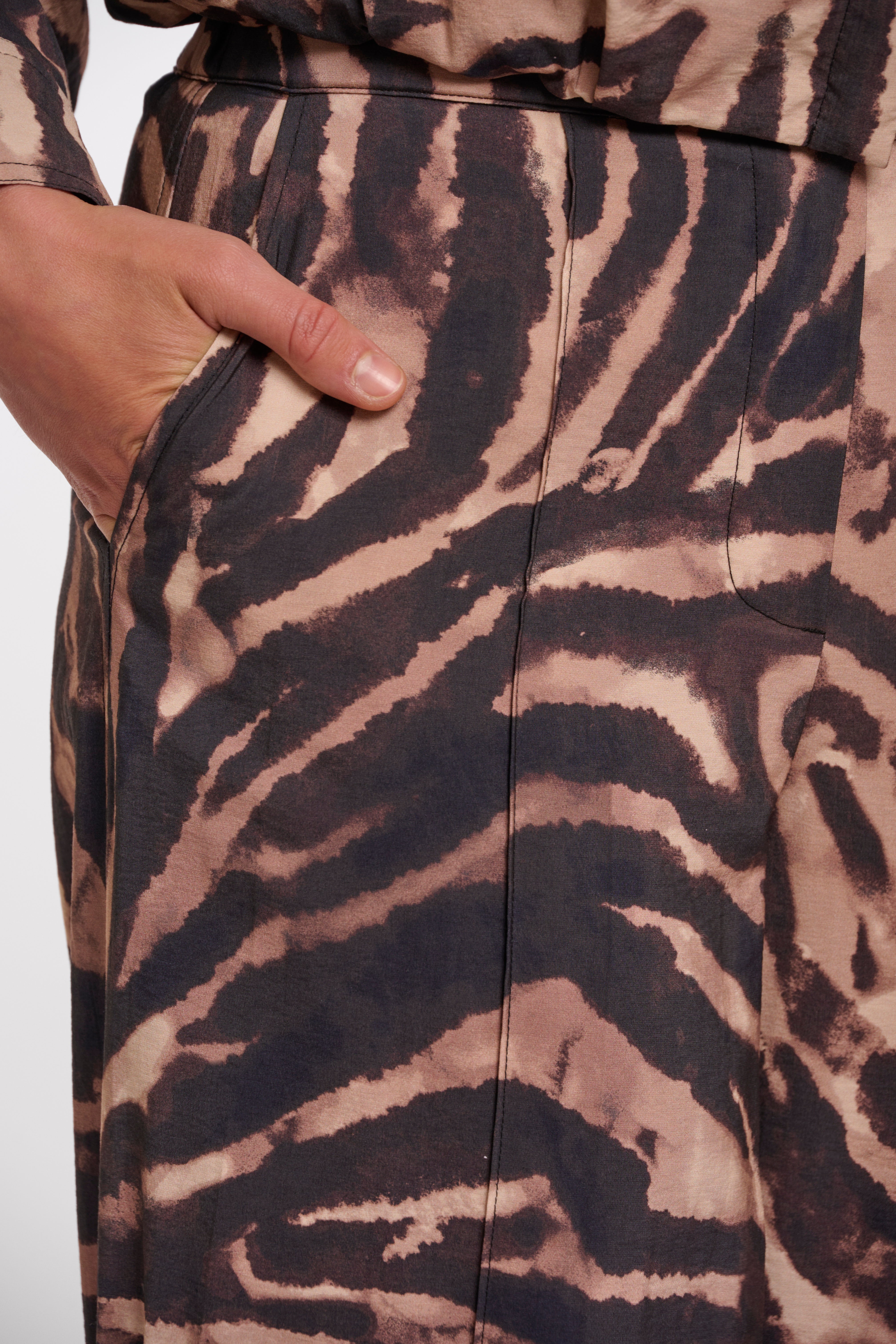 Rino & Pelle Darja Broek brown zebra