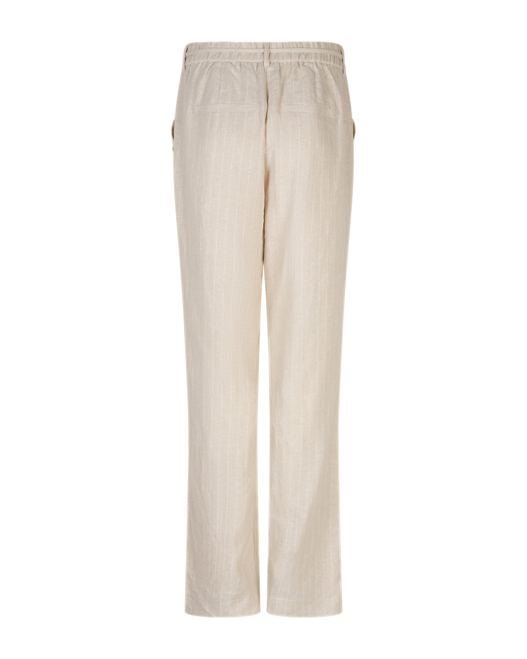Red Button Claudette Linen/Visco Pinstripe Broek L33 pebble
