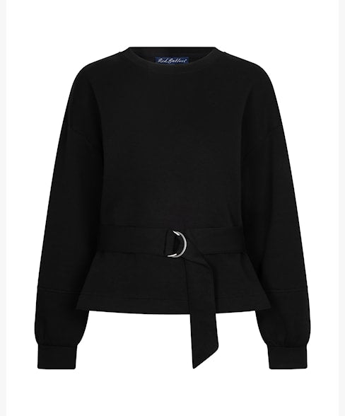 Red Button Shakira Belt Top zwart