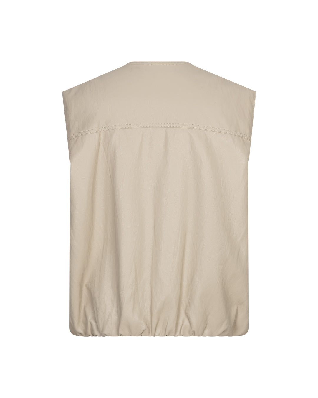 Red Button Ivy Gilet Leer pebble