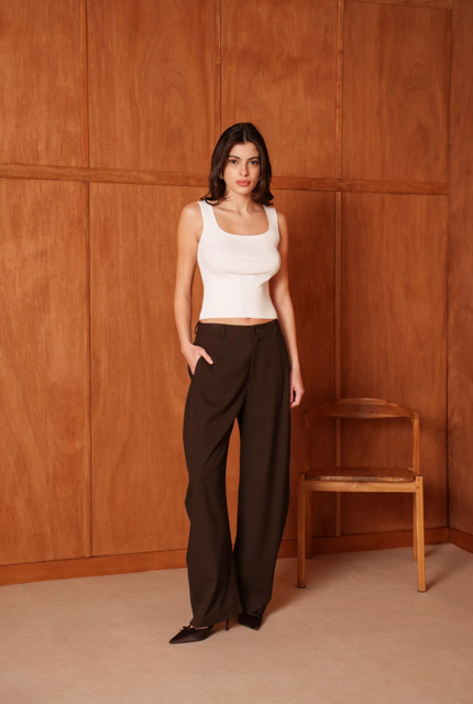 Attentif Wijde Broek 9910 Brown