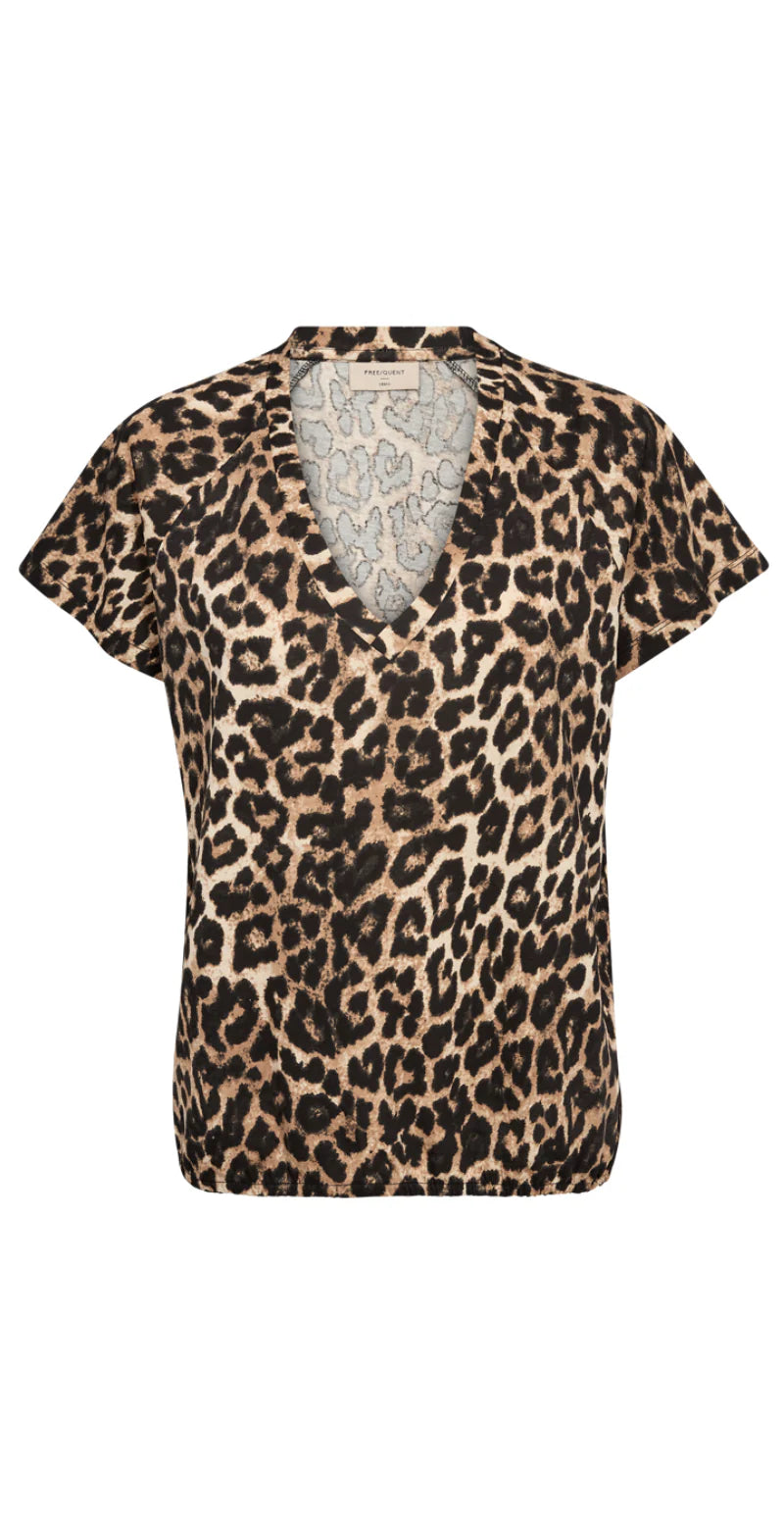 Freequent Seline Tee burro w. black