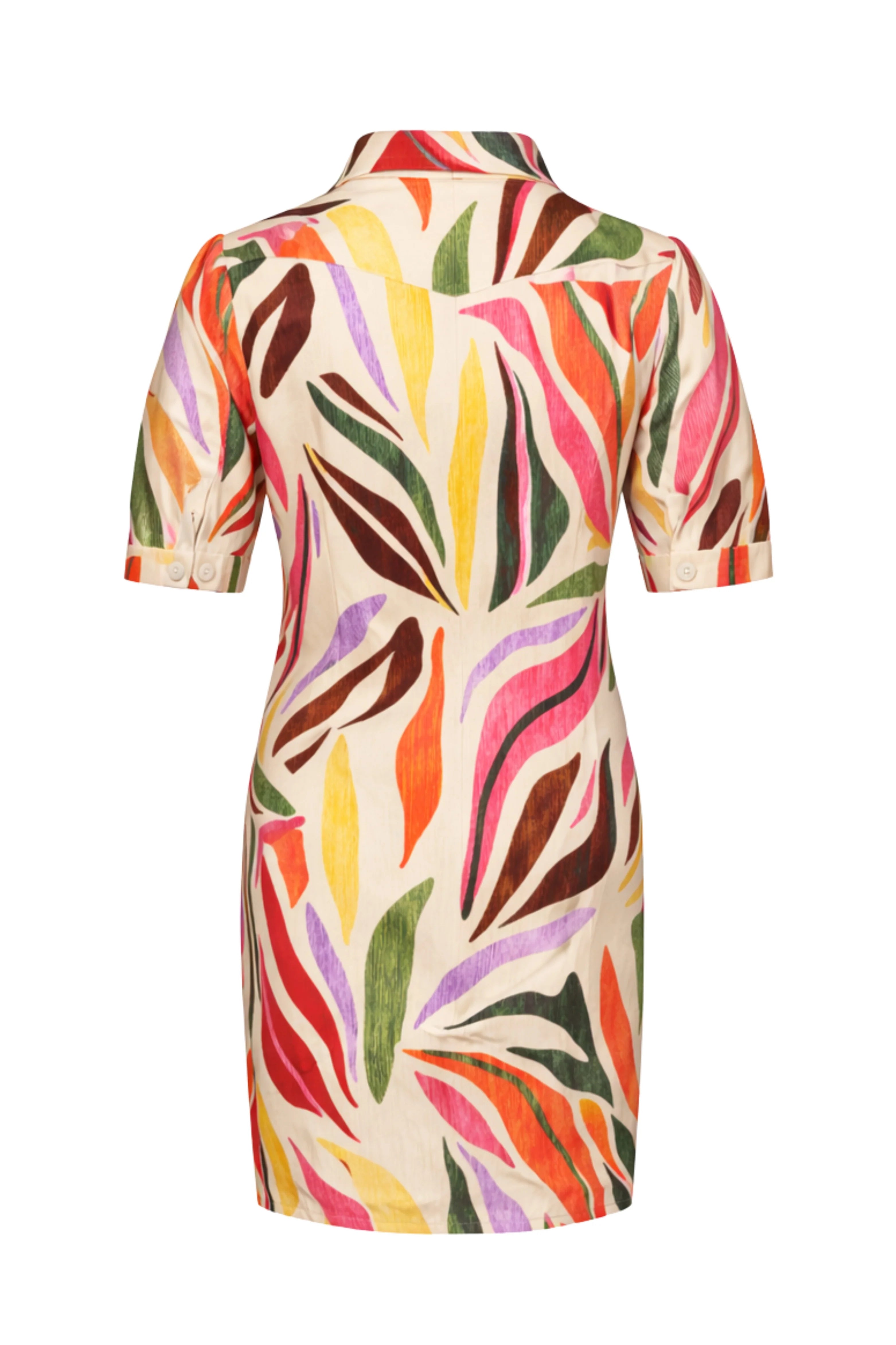 Mi Piace Travelstof Jurk 202605 summer leaf dance print kit