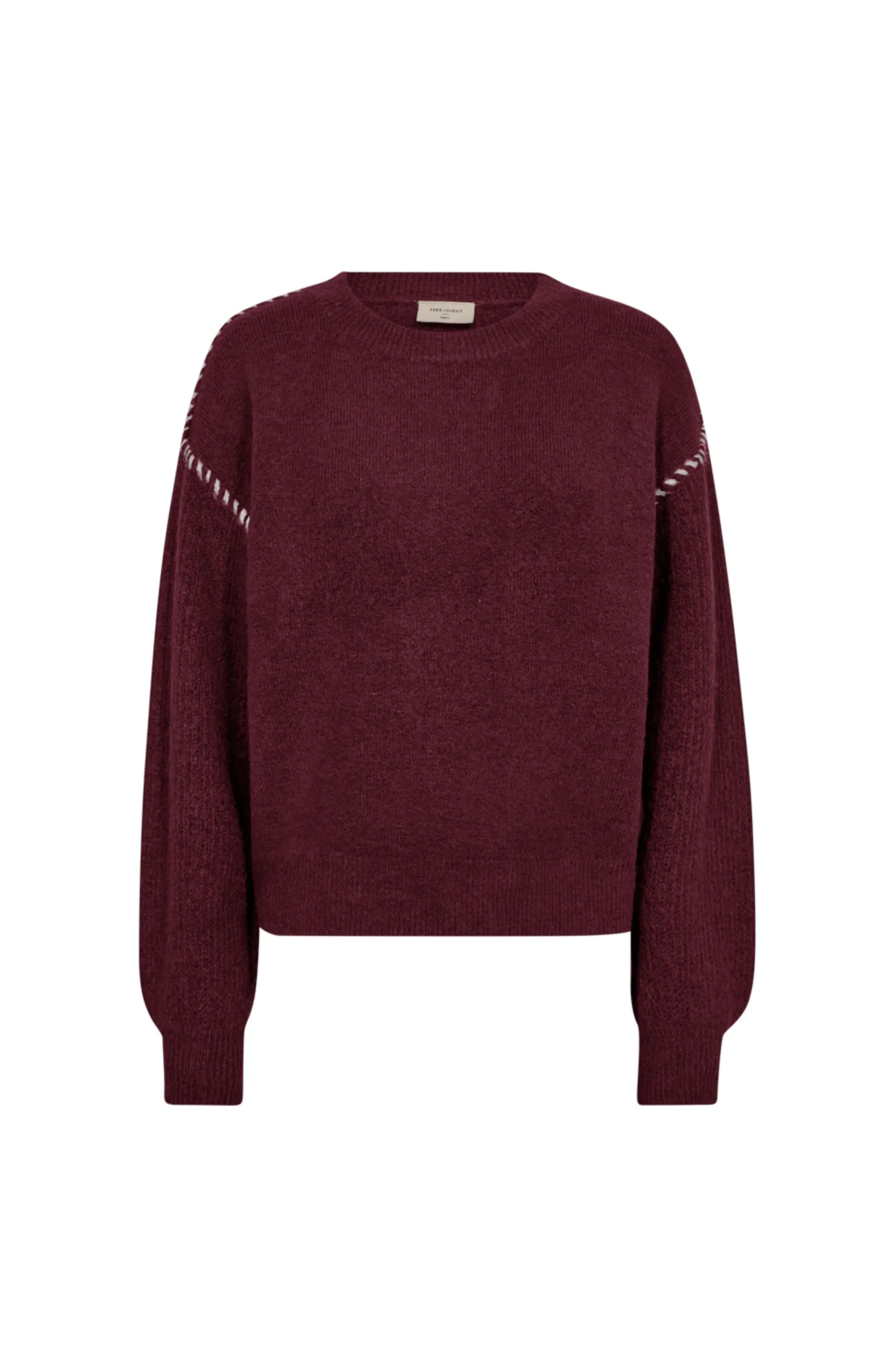 Freequent Kinlock Pullover trui port royale w. moonbeam burgundy