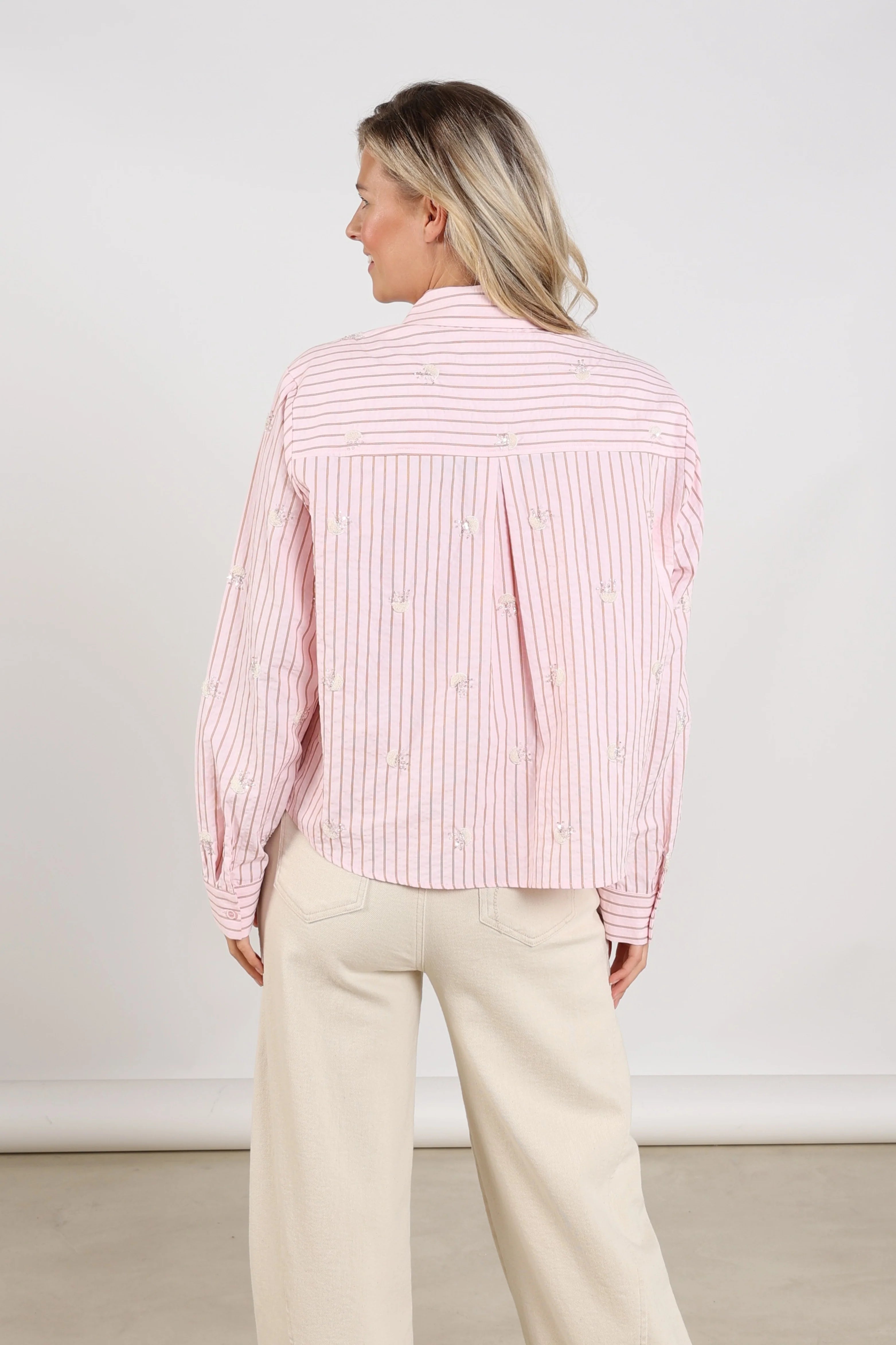 Nukus Nowi Blouse Stripe blush