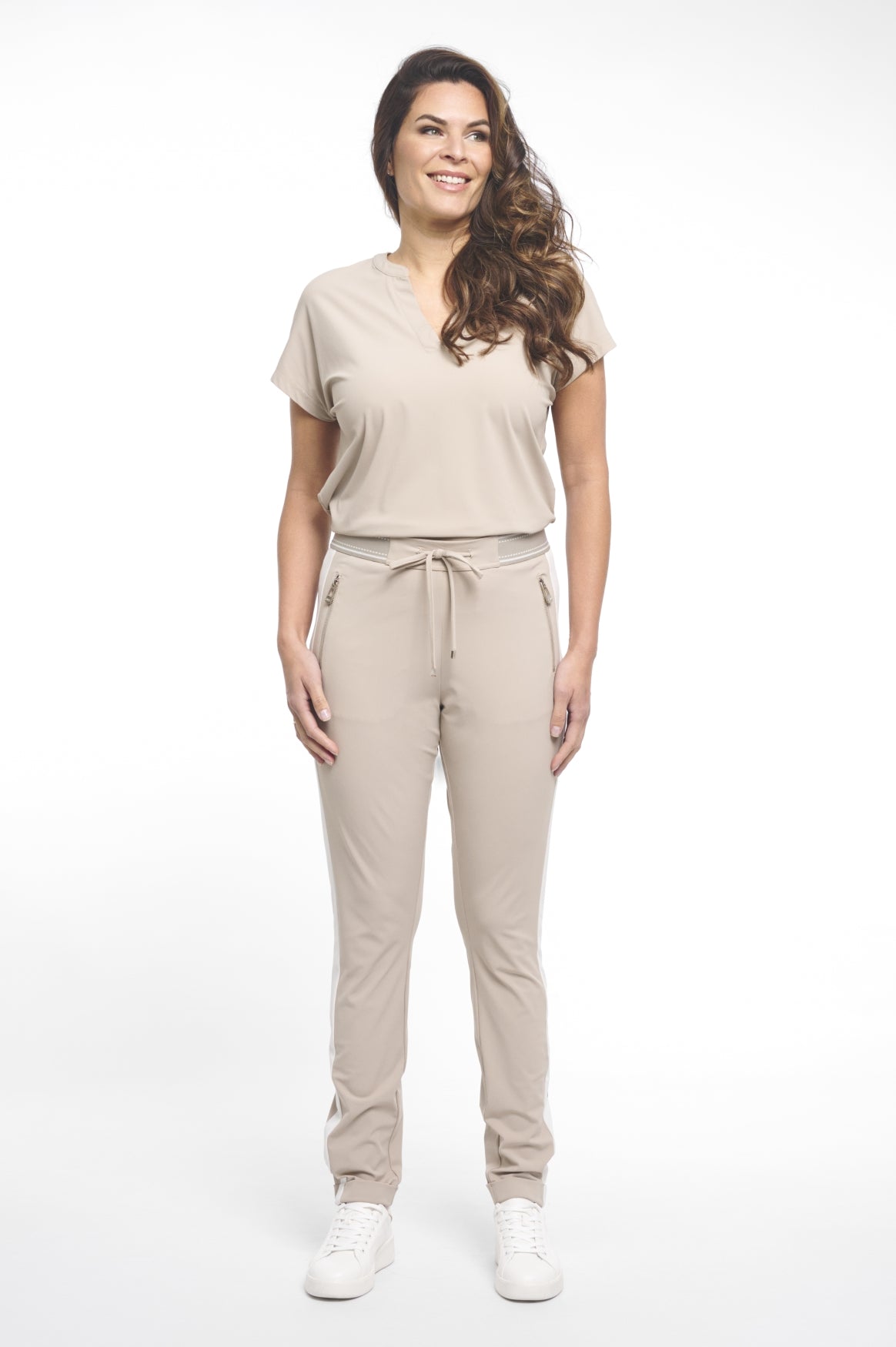 Zoso Kimberly Travelstof Shirt sand stone