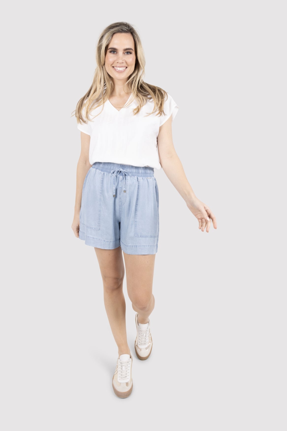 Zoso Romee Korte Broek light denim