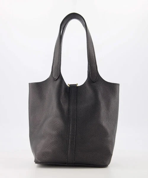 Amy Schoudertas Leer Zwart T342