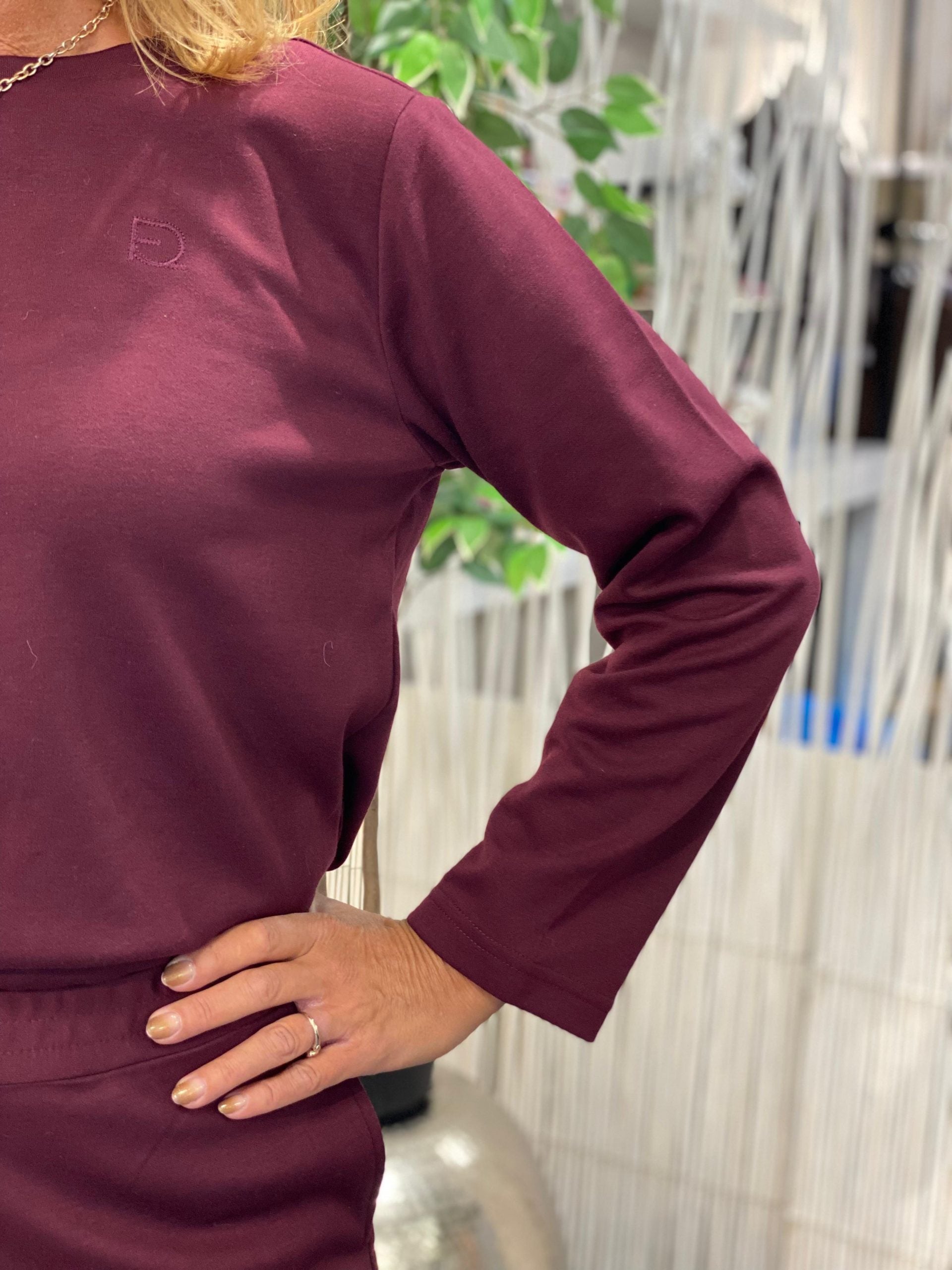 Freequent Ember Pullover port royale burgundy
