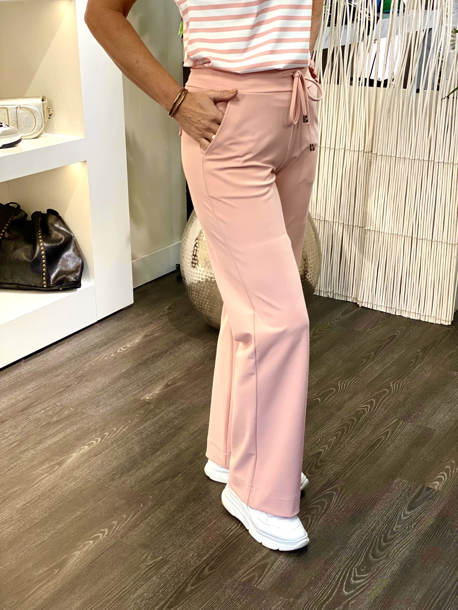 Mi Piace Bonded Travelstof Broek Premium Kwaliteit 202631 mellow rose