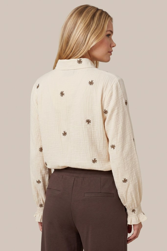 C&S Lancy Blouse sand/mocha brown