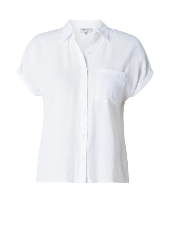 Ivy Beau Chloe Blouse bright white