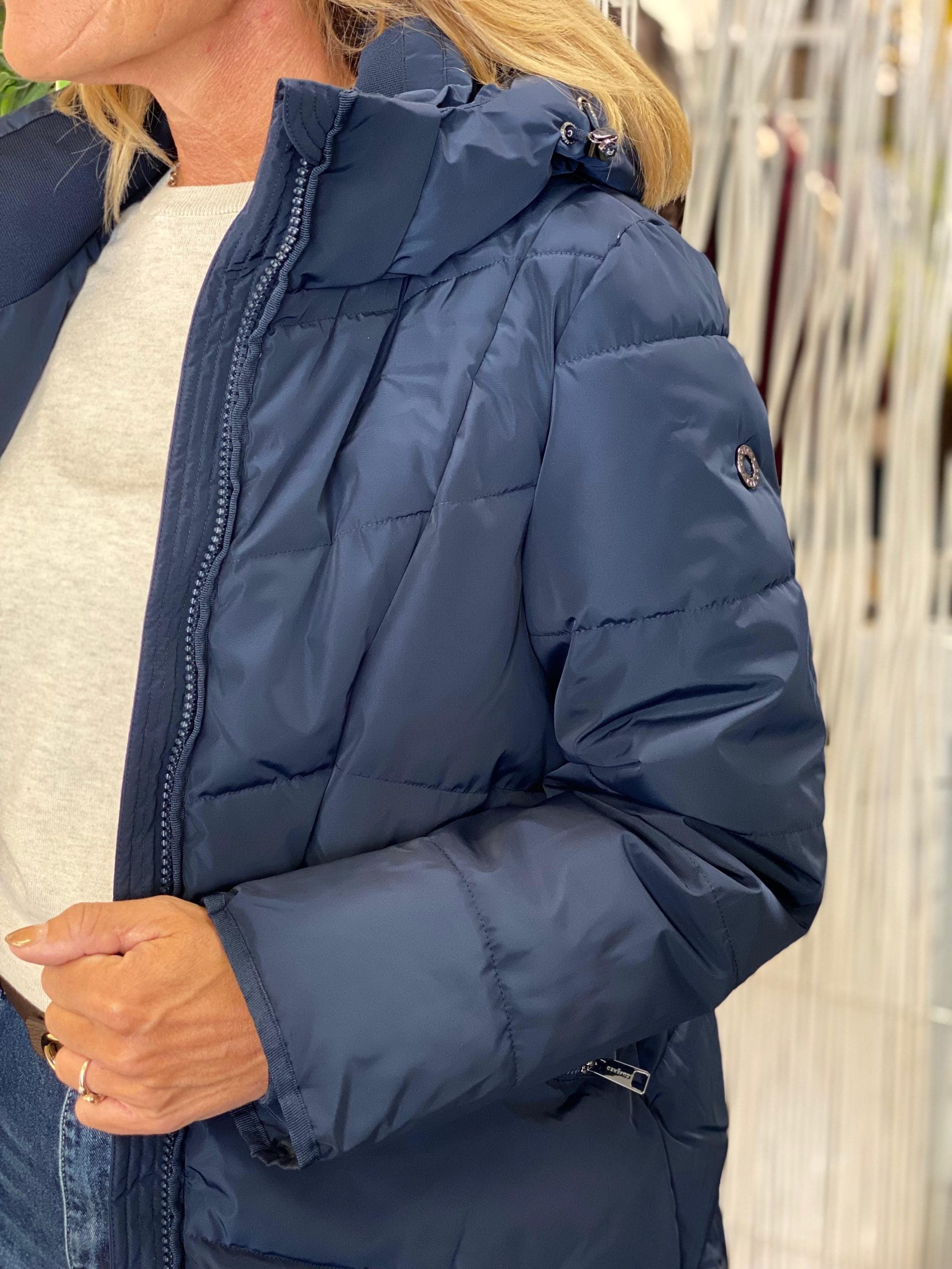 Covered Halflange Winterjas Adele 2 dark sapphire