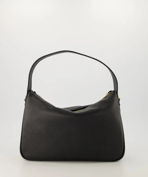 Elly Schoudertas Leer Zwart T329
