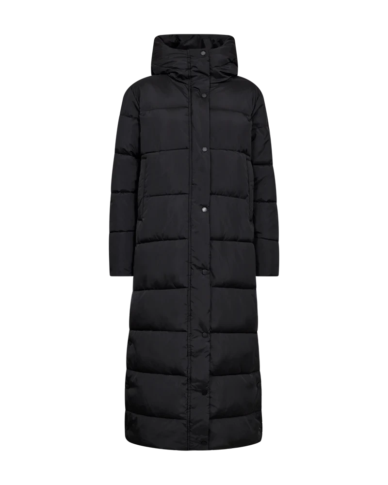 Freequent Lula winterjas Gewatteerde Jas Zwart