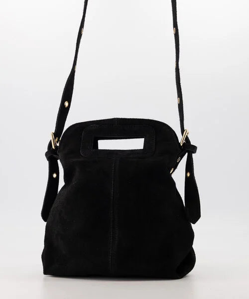 Gertrudis Handtas Suede Zwart T343