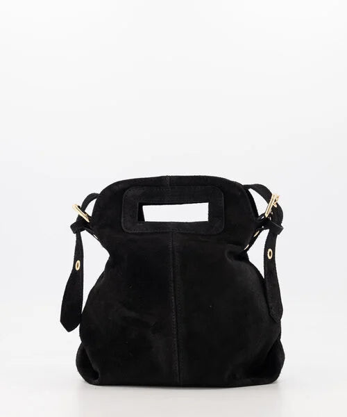 Gertrudis Handtas Suede Zwart T343