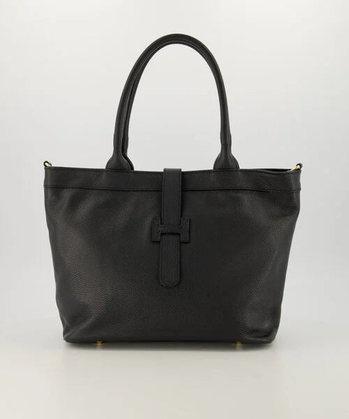 Helia - Classic Grain - Schoudertassen - zwart- D37 - Goudkleurig