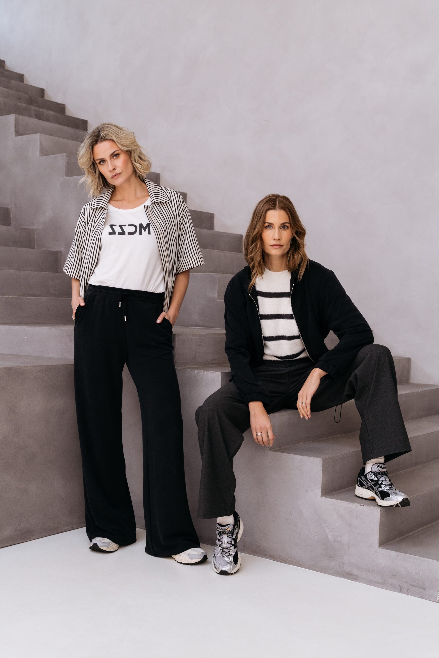 Maicazz Perrin Top antraciet offwhite