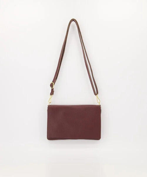 Myra Crossbody Tas Classic Grain Burgundy T308
