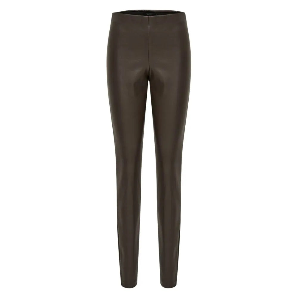 Peppercorn Linette Pu Leggings slate brown