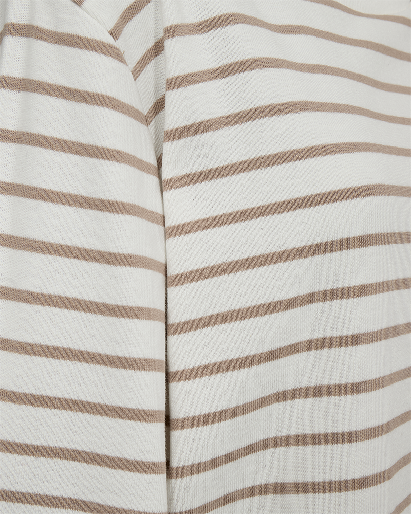 Freequent Mila sweater star off white w. simply taupe