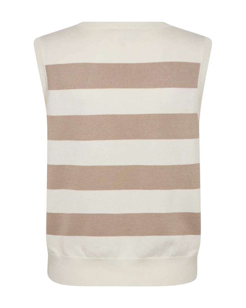 Freequent Pixie Top star off white w. simply taupe