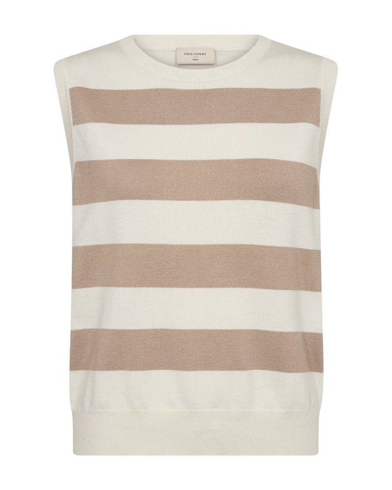 Freequent Pixie Top star off white w. simply taupe