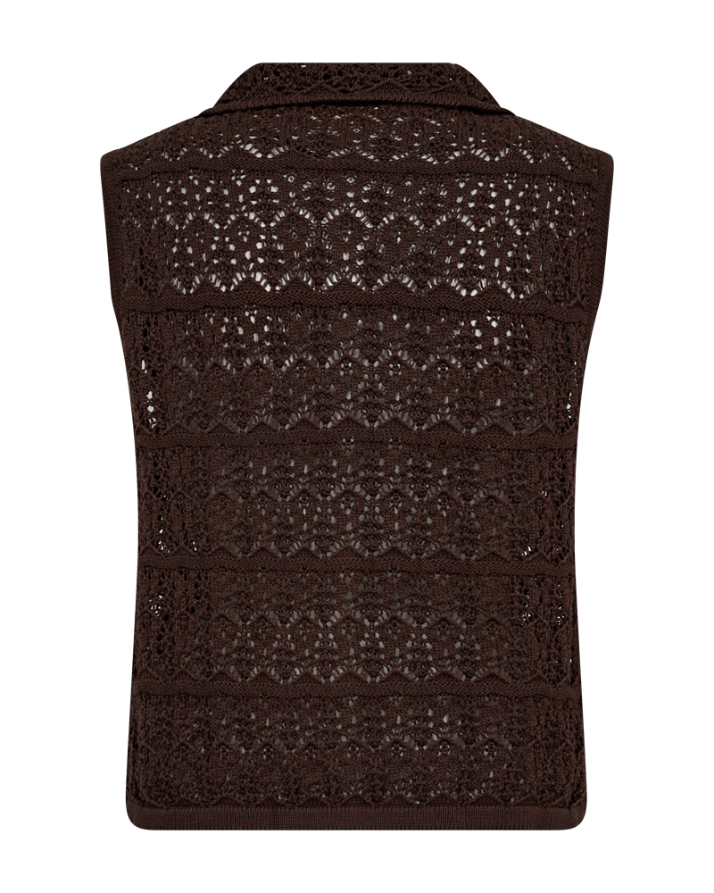 Freequent Fraya Waistcoat coffee bean