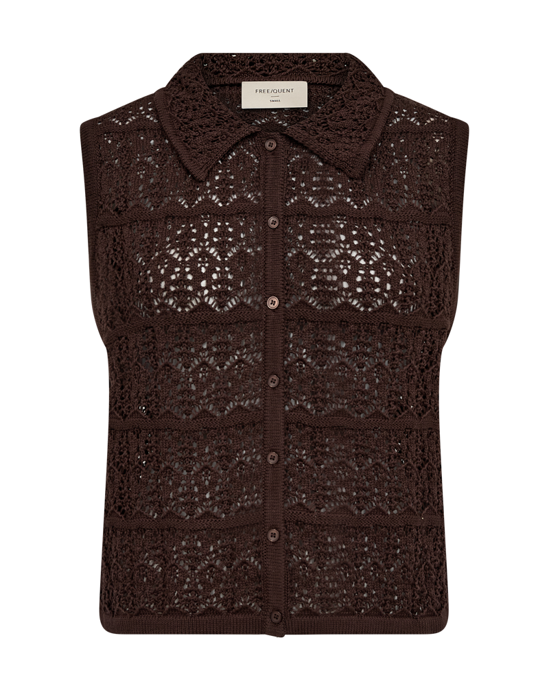 Freequent Fraya Waistcoat coffee bean