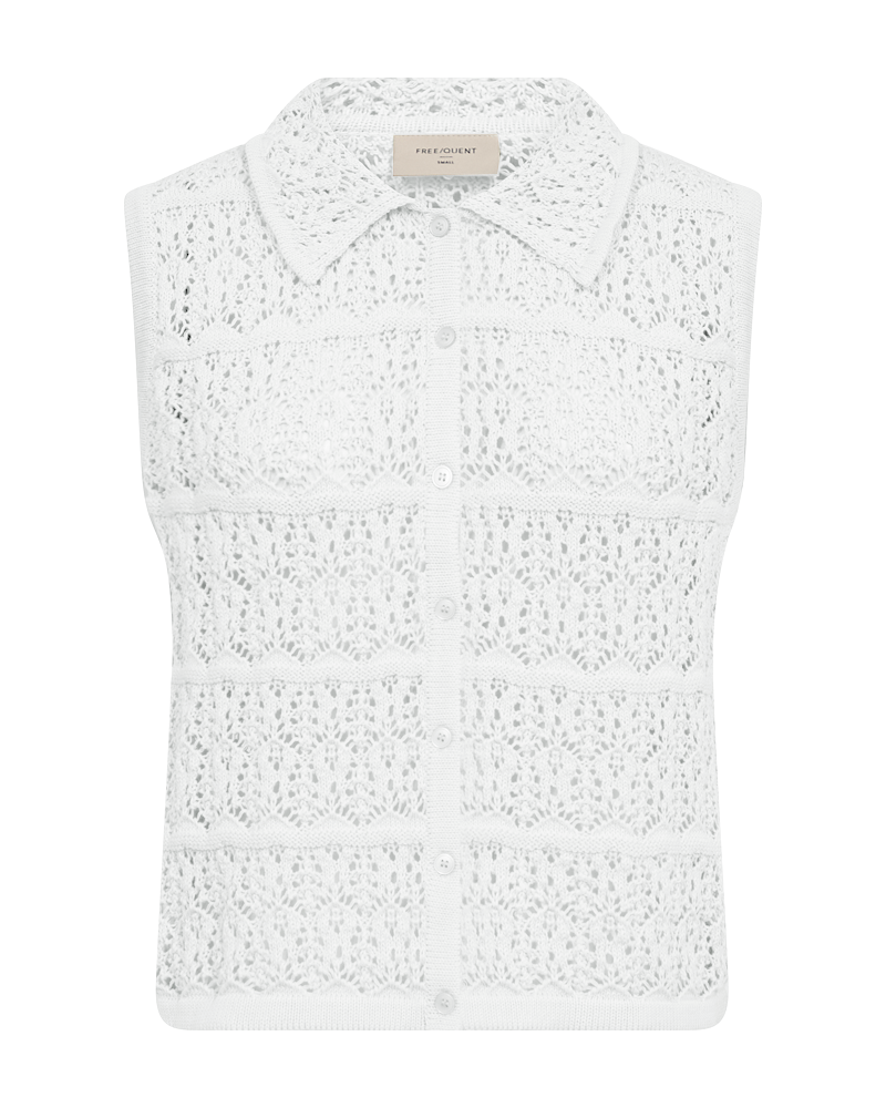 Freequent Fraya Waistcoat brilliant white