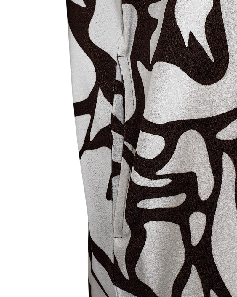Freequent Floi Jurk coffee bean w. brilliant white